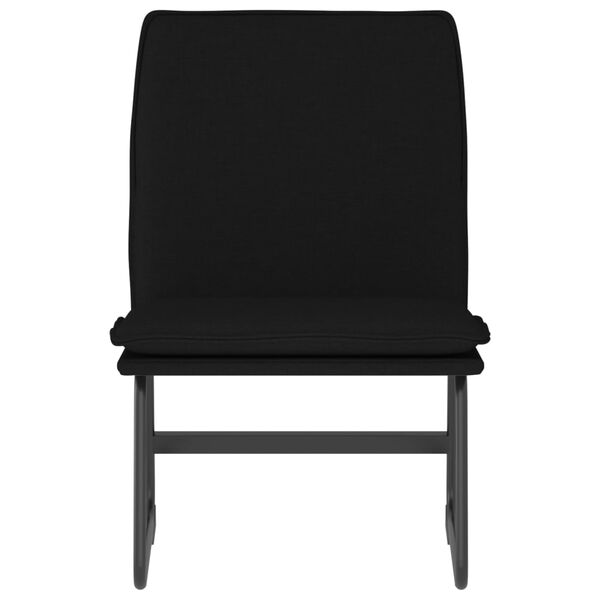 vidaXL Sedia Lounge Nera 52x75x76 cm in Tessuto