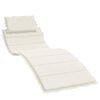 vidaXL Cuscino per Lettino Prendisole Crema M&eacute;lange 186x58x4cm Tessuto