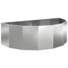 vidaXL Fioriera Argento 120 x 60 x 35 cm Acciaio zincato