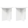 vidaXL Supporto per piante 2 pcs Bianco &Oslash;40 x 40 cm