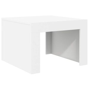 vidaXL Tavolino da Salotto Bianco 50x50x35 cm in Truciolato
