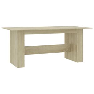 vidaXL Tavolo da Pranzo Rovere Sonoma 180x90x76cm in Legno Multistrato