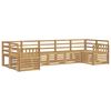 vidaXL Set di divani da esterno 7 pcs Bianco 304 x 128,5 x 73 cm