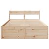 vidaXL Letto senza Materasso 135x190 cm in Legno Massello di Pino