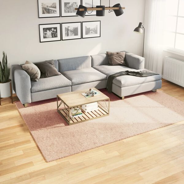 vidaXL Tappeto a Pelo Corto HUARTE Morbido e Lavabile Rosato 200x280cm