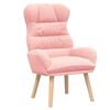 vidaXL poltrona Rosa 69 x 74 x 93 cm Tessuto Sherpa