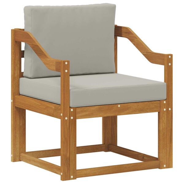 vidaXL Divano da esterno Legno di Acacia Massello e Poliestere