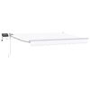 vidaXL Tenda retrattile manuale con LED Bianco 2,5 x 2 m