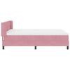 vidaXL Letto a molle con testiera Rosa 200 x 140 cm Velluto