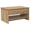 vidaXL Tavolino da salotto Rovere artigianale 80 x 50,5 x 41,5 cm