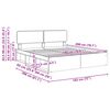 vidaXL Struttura del letto Calcestruzzo 180 x 200 cm Pino massello