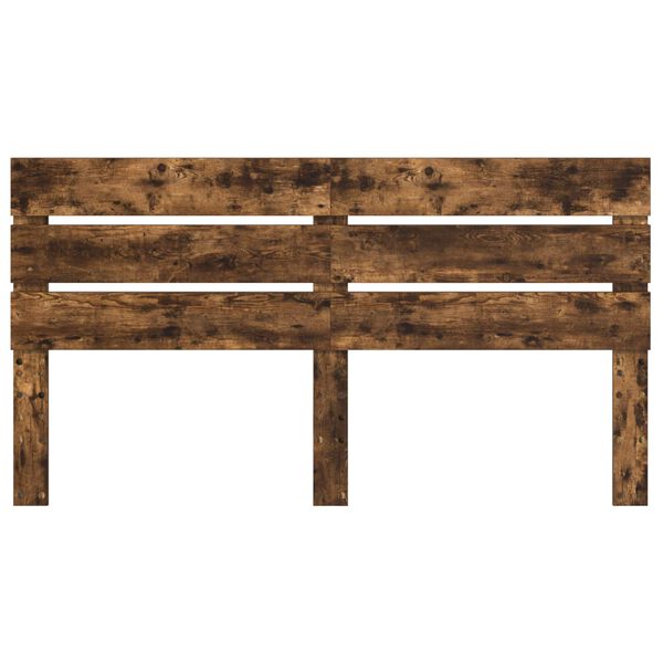 vidaXL Testiera Rovere fum&eacute; 200 cm Legno multistrato