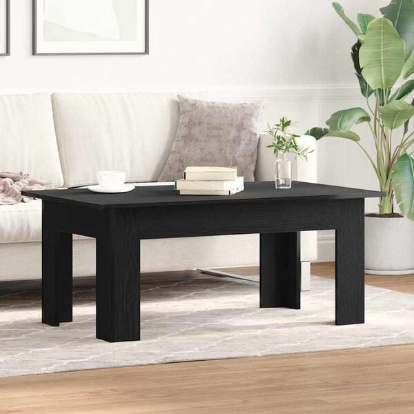 vidaXL Tavolino da salotto Rovere Nero 100 x 60 x 42 cm