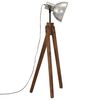 vidaXL Lampada da Terra 25 W Argento Vintage 45x45x120 cm E27