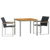vidaXL Set da Pranzo per Giardino 3 pz