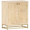 vidaXL Credenza Oro 60x30x70 cm Legno Massello di Mango