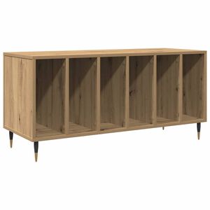 vidaXL Mobile porta vinili rovere artigianale 100 x 38 x 48 cm