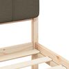 vidaXL Letto con Testiera Rivestita Talpa 90 x 190 cm Pino massello