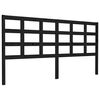 vidaXL Testiera per Letto Nera 185,5x4x100cm in Legno Massello di Pino