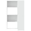 vidaXL Libreria Angolare 4Ripiani Bianca 85x85x140cm Legno Multistrato
