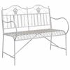 vidaXL Panchina da giardino 2 -Seater 103,5 x 59 x 89 cm Acciaio