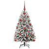 vidaXL Albero di Natale artificiale con 150 LED Verde e Bianco 120 cm