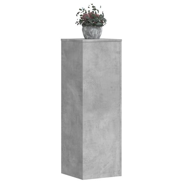 vidaXL Supporti per Piante 2 pz Grigio Cemento 33x33x100cm Multistrato