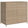 vidaXL Armadietto Portaoggetti Giardino Beige 83x45x76 cm Polyrattan