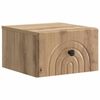 vidaXL Mobiletto da notte a muro Rovere Artigianale 33 x 34,5 x 20 cm