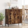 vidaXL Credenza Rovere fum&eacute; 79,5 x 33 x 82 cm Legno multistrato