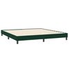 vidaXL Giroletto senza Materasso Verde Scuro 200x210 cm in Velluto