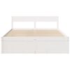vidaXL Letto senza Materasso Bianco 140x200 cm Legno Massello di Pino