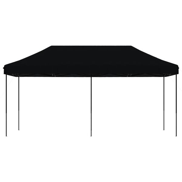 vidaXL Tenda da Festa Pieghevole Pop-Up Nero 580x292x315 cm