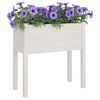 vidaXL Fioriere da Giardino 2 pz Bianche 70x31x70 cm in Legno di Pino