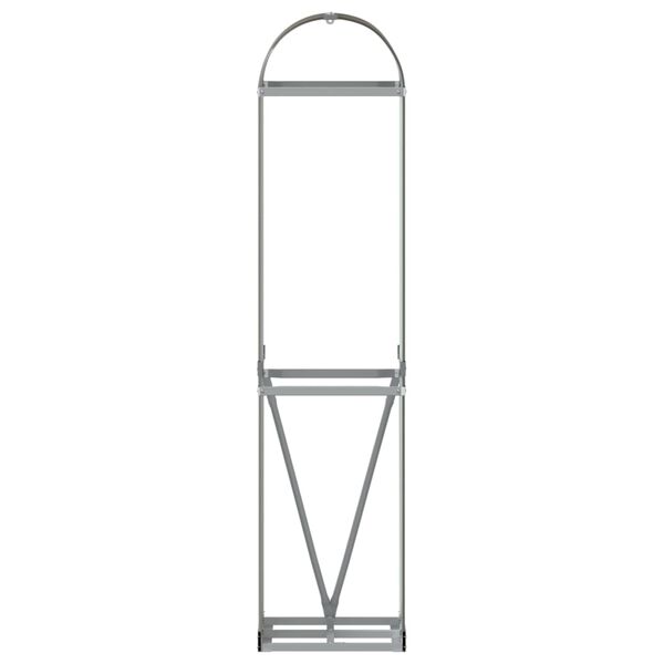 vidaXL Portaceppi Marrone 40x45x170 cm in Acciaio Zincato