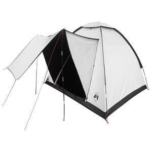 vidaXL Tenda da campeggio 2 persona Bianco Blackout