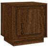 vidaXL Comodino Rovere Marrone 44x35x45 cm in Legno Multistrato