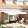 vidaXL Tenda da Sole Bianco 450 x 350 x 165 cm Poliestere
