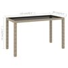vidaXL Set da Pranzo da Giardino 6 pz con Cuscini in Polyrattan Beige