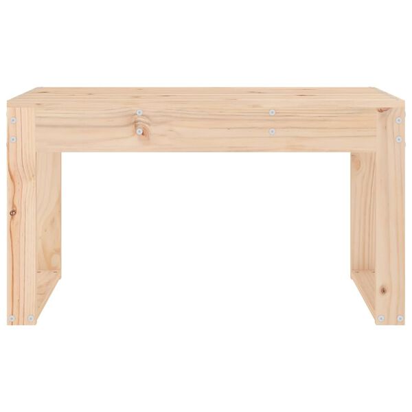 vidaXL Panca da Giardino 80x38x45 cm in Legno Massello di Pino