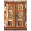 vidaXL Credenza Decorata con Buddha 60x35x75 cm in Legno di Recupero