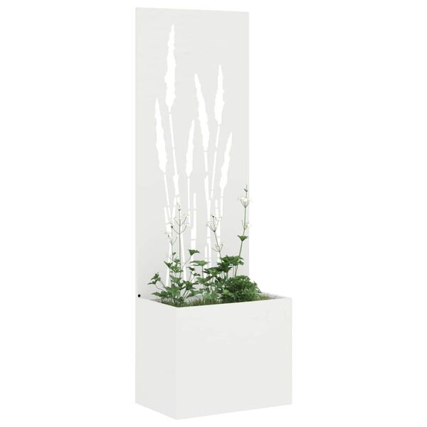 vidaXL Schermo per privacy in giardino Traforo Bianco 50 x 140 cm