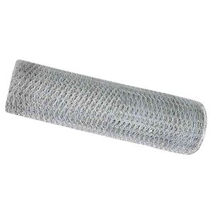 vidaXL Recinzione Esagonale 0,6 x 10 m Acciaio zincato Argento
