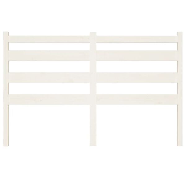 vidaXL Testiera per Letto Bianca 166x4x100cm in Legno Massello di Pino