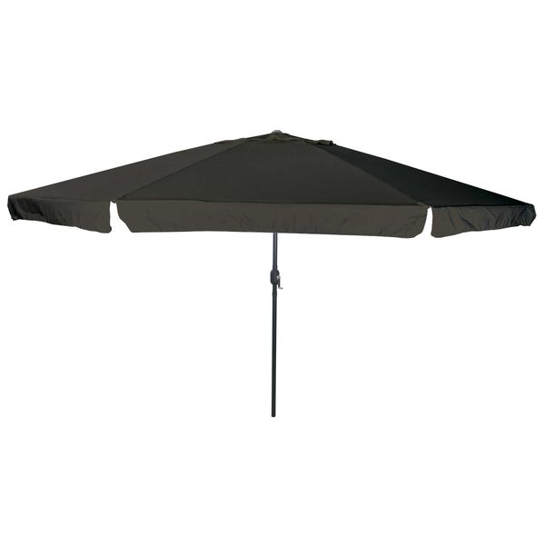 vidaXL Ombrello da giardino Nero 395 x 395 x 245 cm