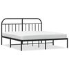 vidaXL Giroletto con Testiera in Metallo Nero 183x213 cm