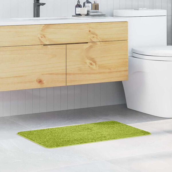 vidaXL Tappetino da bagno antiscivolo Verde 50 x 80 cm PP
