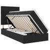 vidaXL Letto con contenitore e materasso Nero 90 x 190 cm Velluto