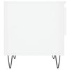 vidaXL Tavolini Salotto 2pz Bianco Lucido 50x46x50cm Legno Multistrato