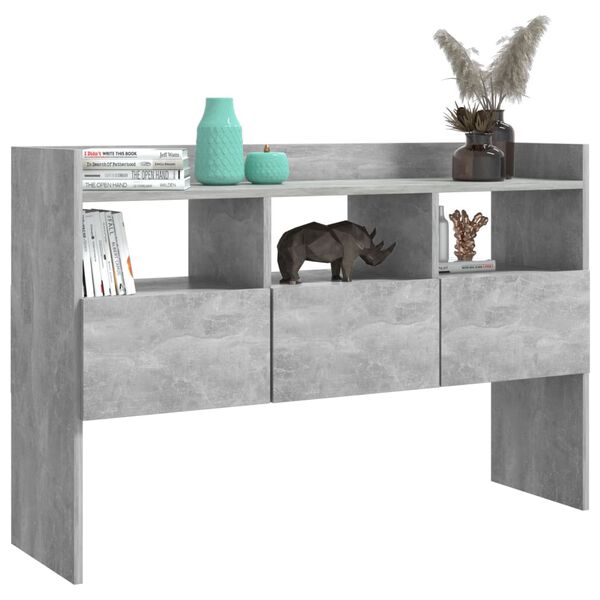 vidaXL Credenza Grigio Cemento 105x30x70 cm in Legno Multistrato